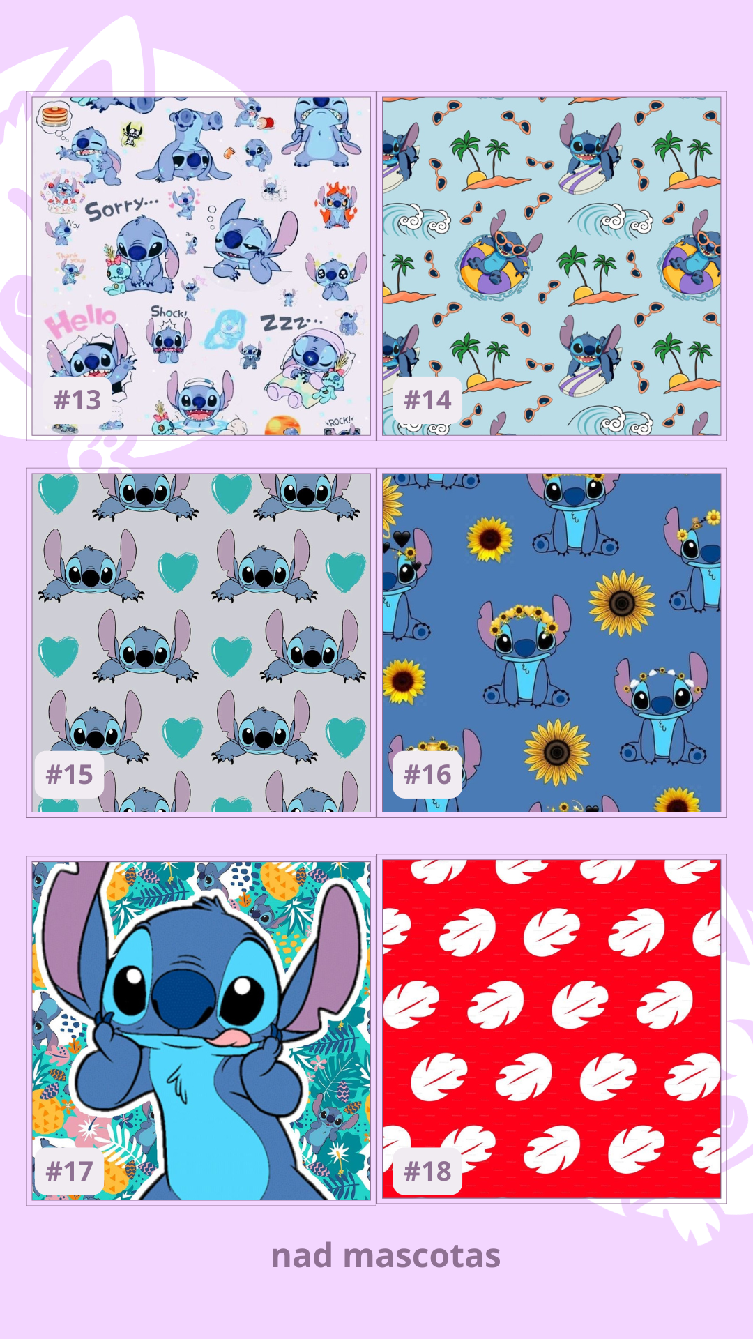Placas de identificación STITCH - Más de 20 diseños!