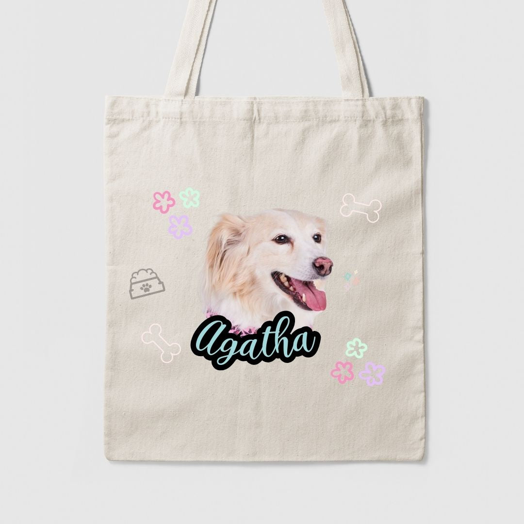 Tote bag personalizado "Carita mascota"